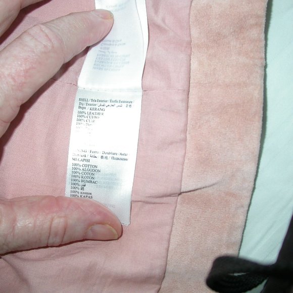 Pink Suede Leather Vest - Picture 5 of 10